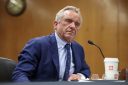 Robert F. Kennedy, Jr. at a microphone