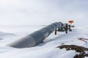 A view at the beginning point of the Trans Alaska Pipeline System
