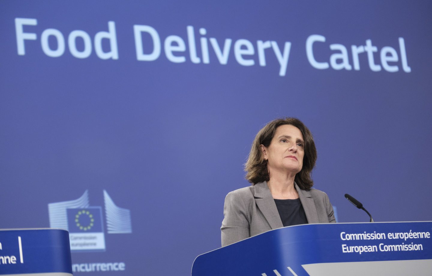 EU competition chief Teresa Ribera Rodriguez announced the record fine.