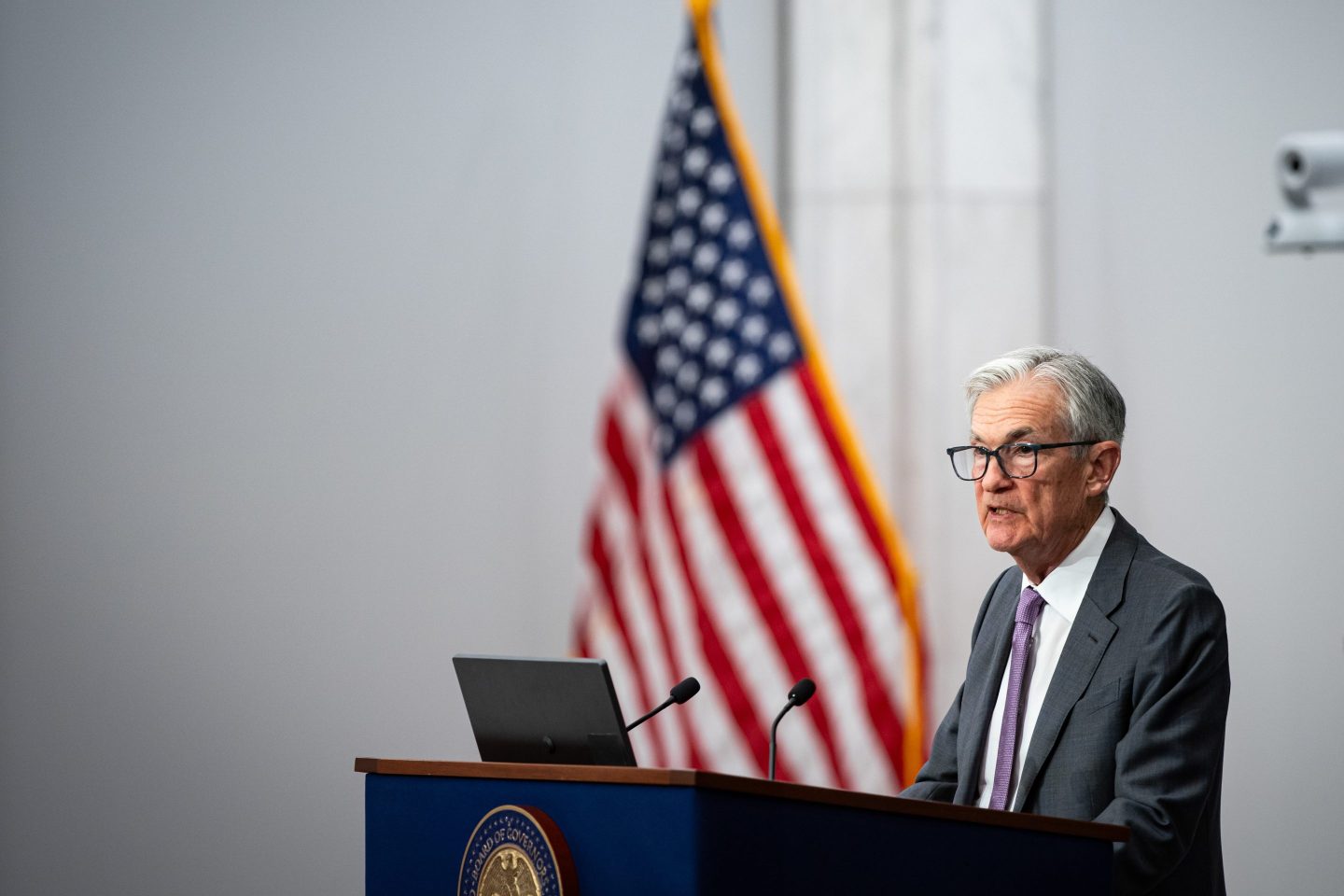Jerome Powell during the Federal Reserve IF 75TH Anniversary Conference in Washington, DC, on June 2.
