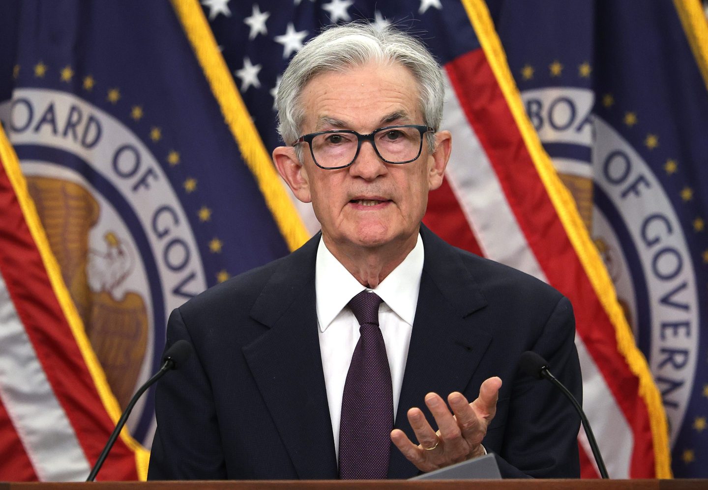 Federal Reserve Chair Jerome Powell reiterated the market faced “elevated” uncertainty.