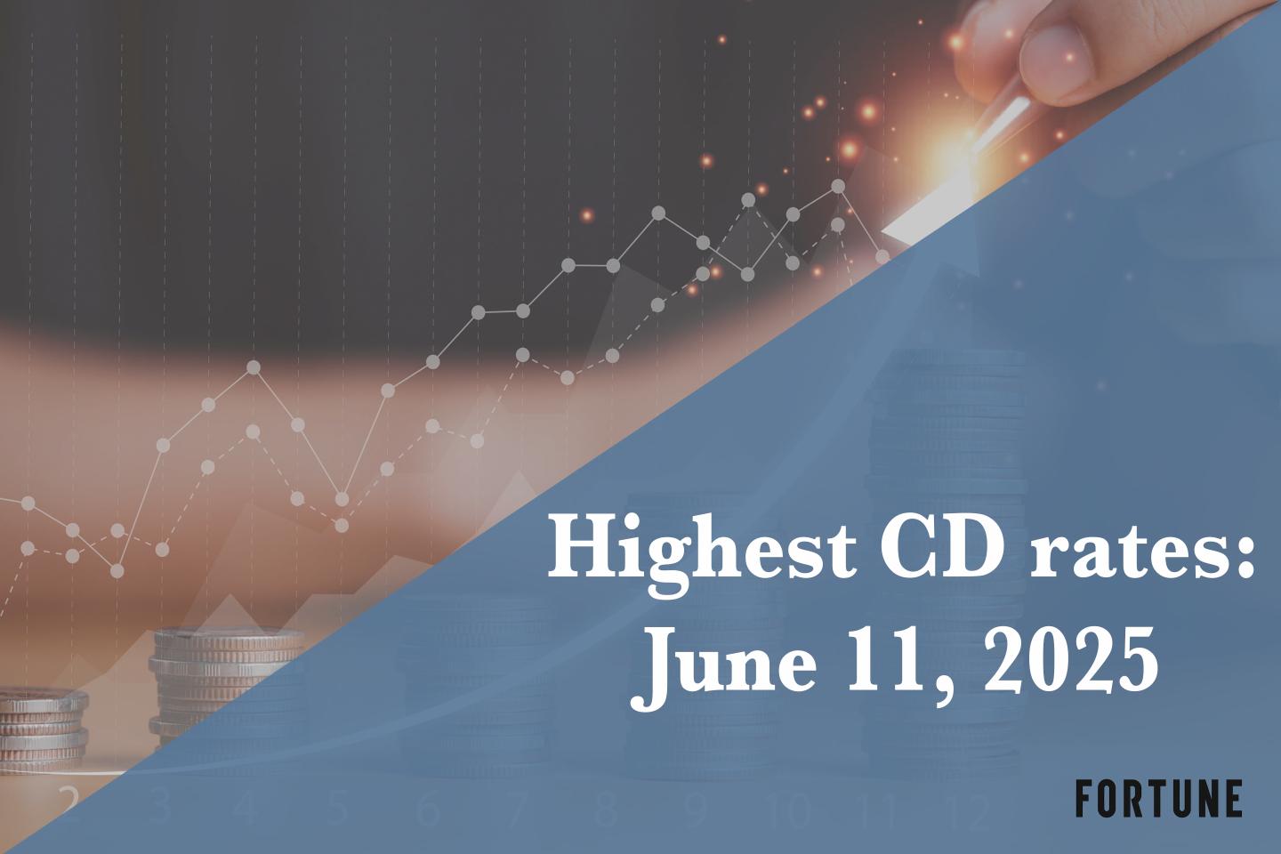 Earn up to 4.60% APY with the best CD rates available on June 11, 2025