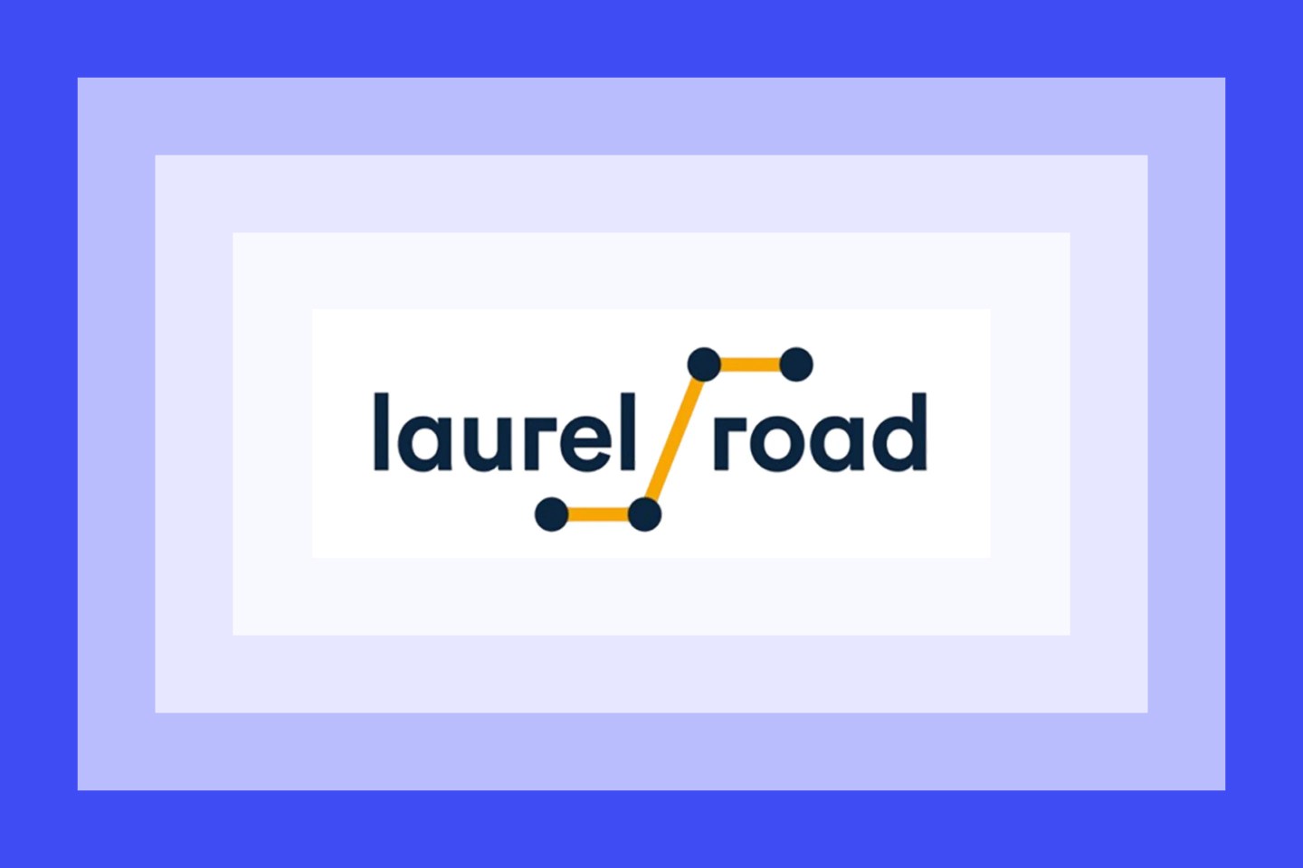 The Laurel Road logo on a blue and purple framed background.