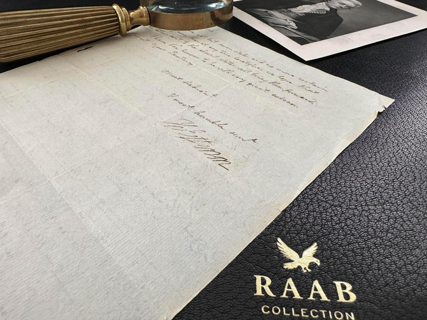 Close up of a letter