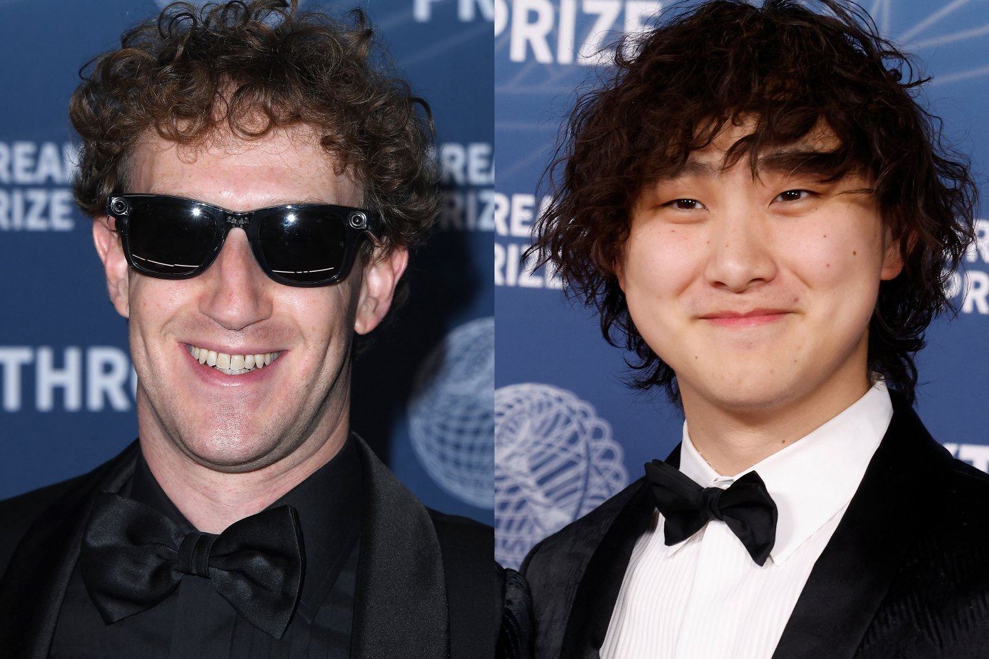 Mark Zuckerberg (left) and Alexandr Wang