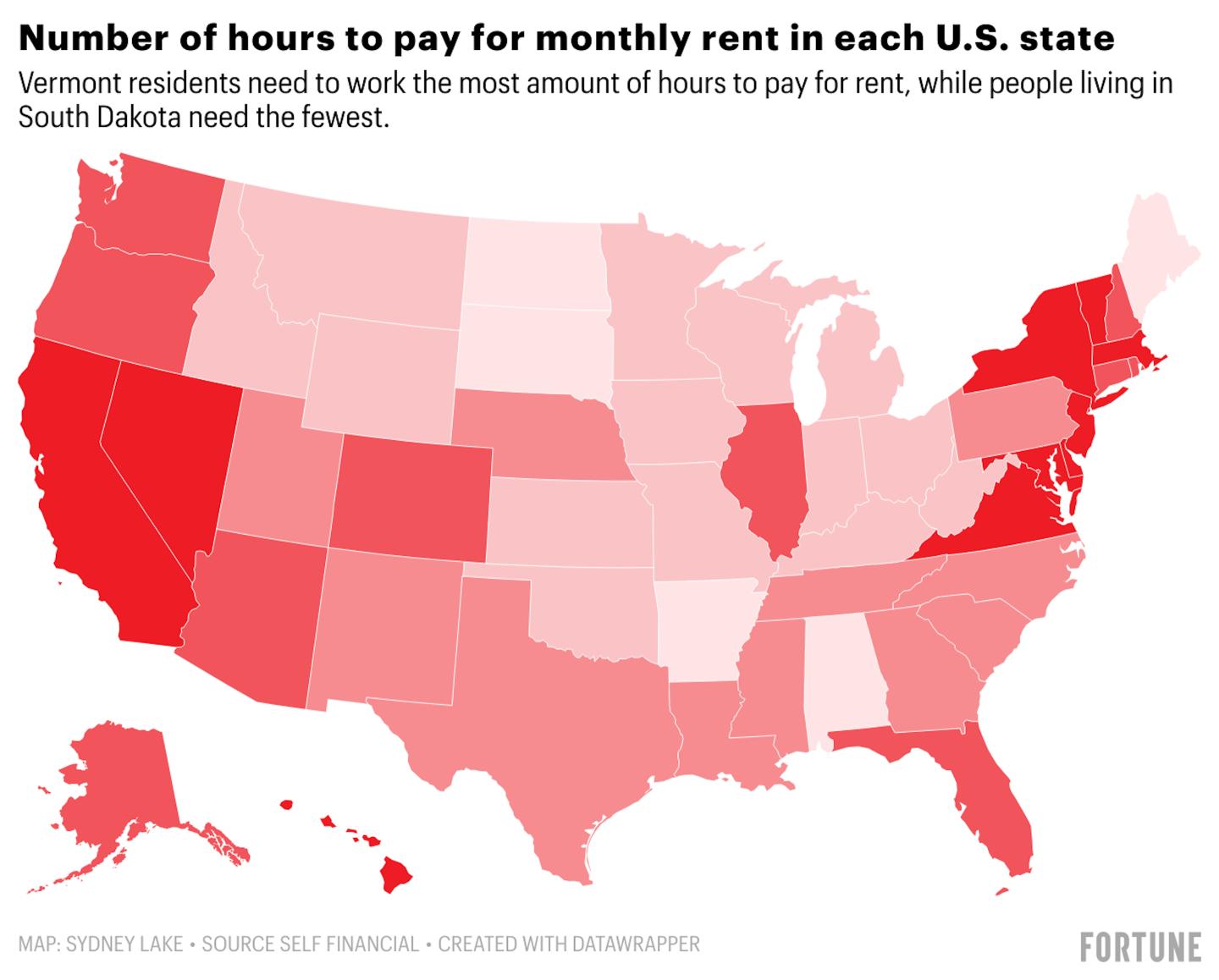 Americans spend an entire week’s worth of pay on rent every month—and in some cities, a full two weeks of income is just going to housing