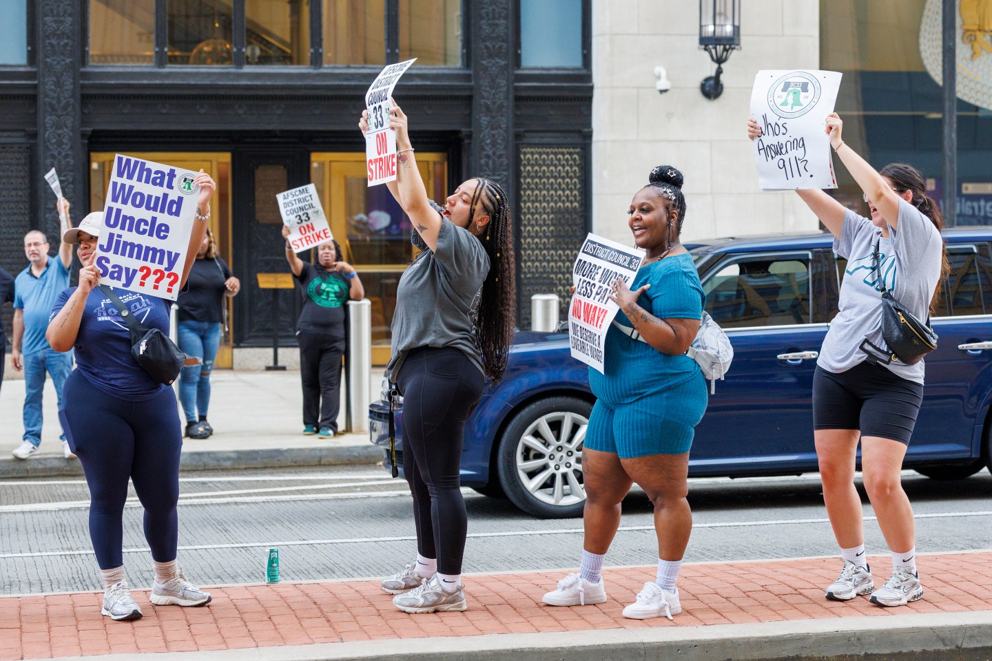 Seeking better pay and benefits, District Council 33 of the American Federation of State, County and Municipal Employees announced the strike early Tuesday.