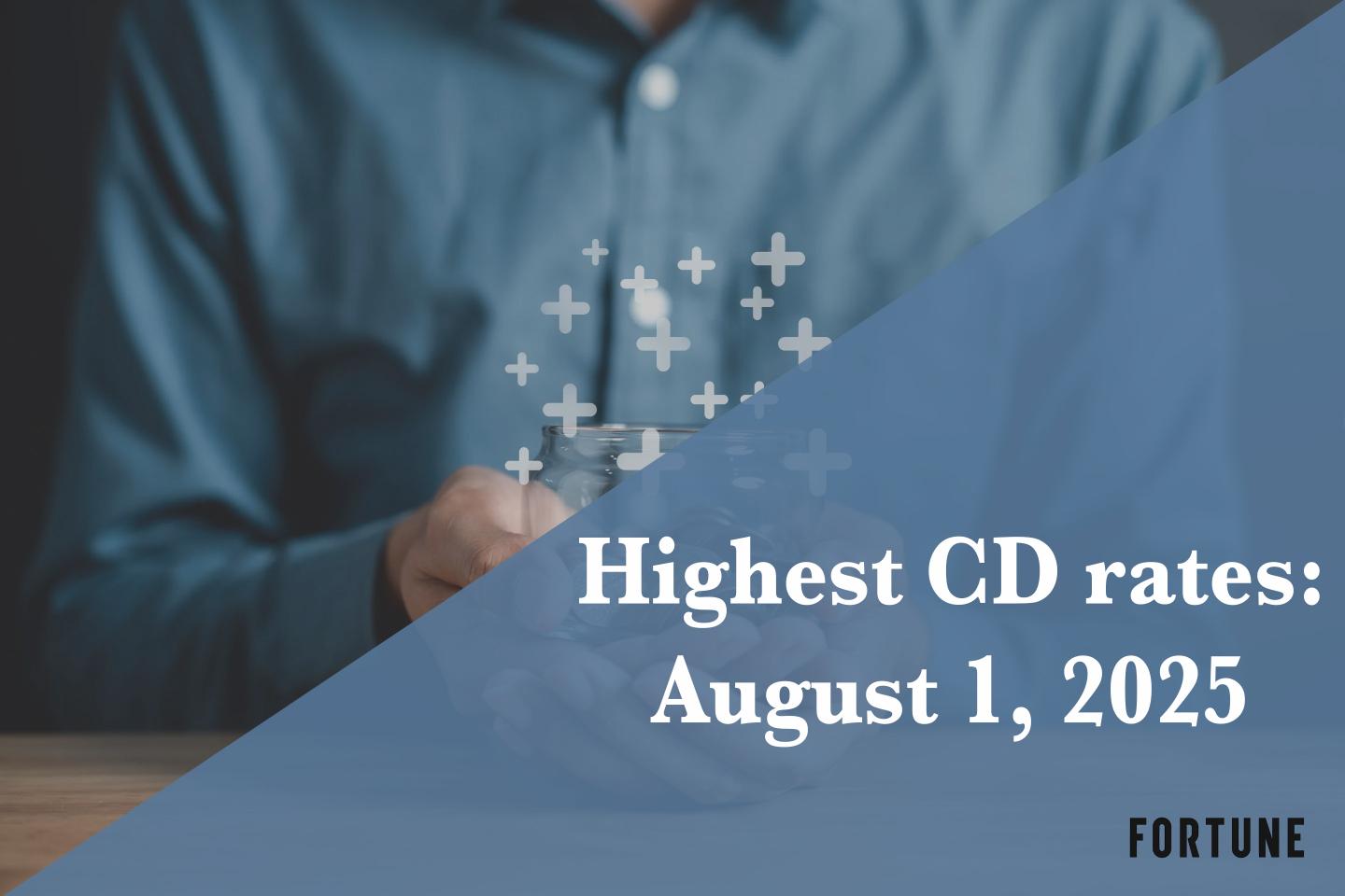 This CD still yields 4.50%—here are the best CD rates on Aug. 1, 2025