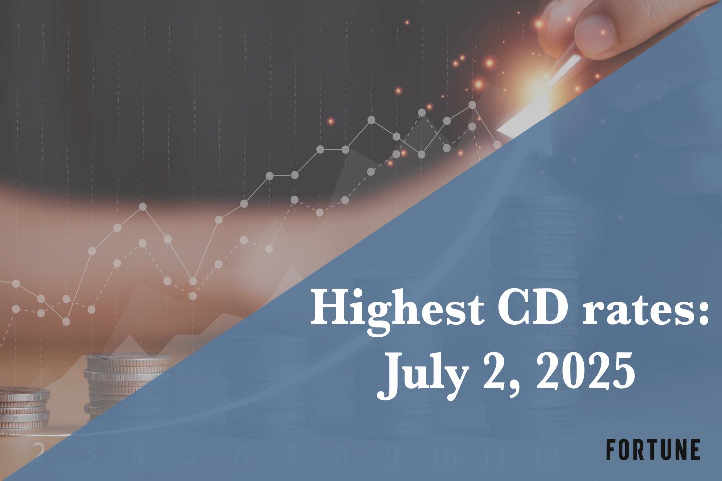 Earn up to 4.60% APY with the best CD rates available on July 2, 2025