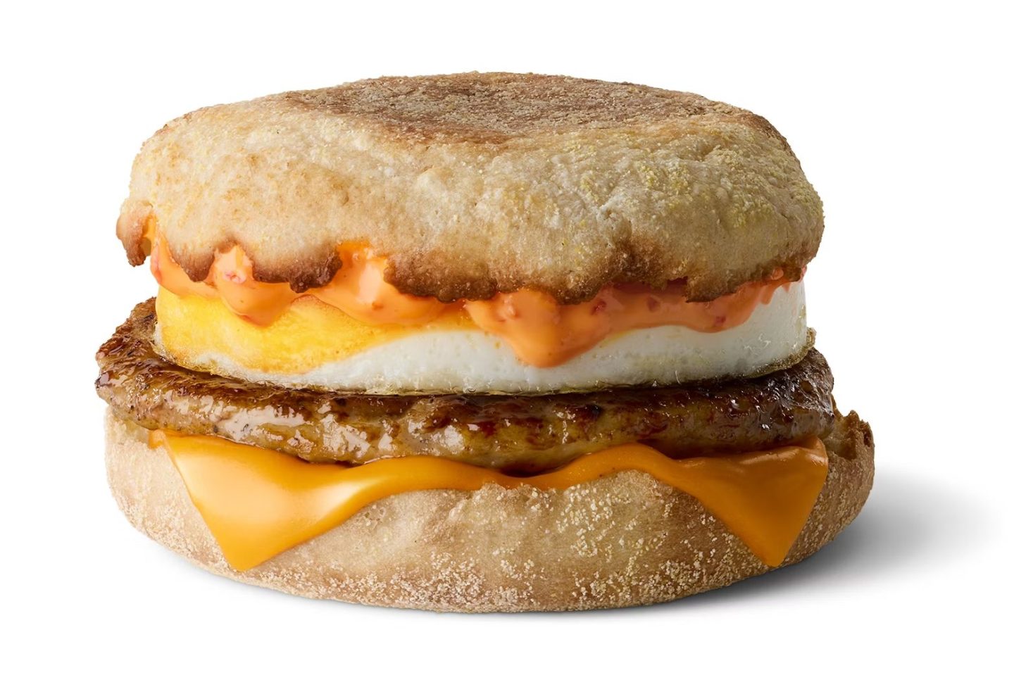 The new Spicy Sausage McMuffin with Egg at McDonald's