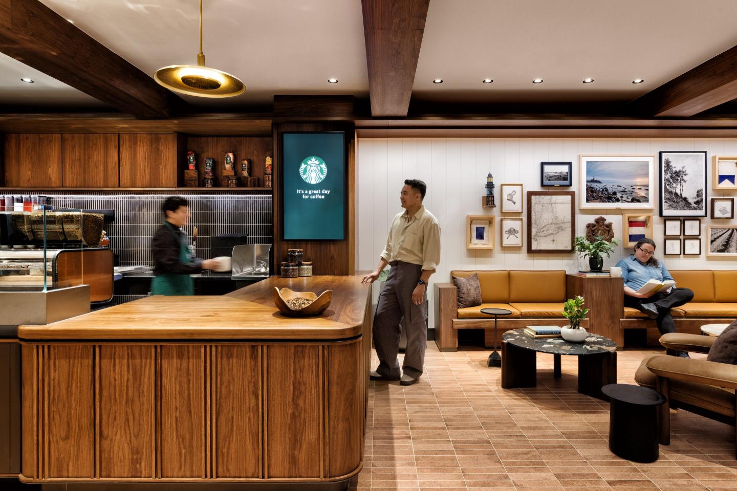 Starbucks is pioneering the ‘coffeehouse of the future’ with comfy chairs and couches as its CEO pushes to reimagine stores