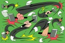 Artistic drawing of judges' gavels