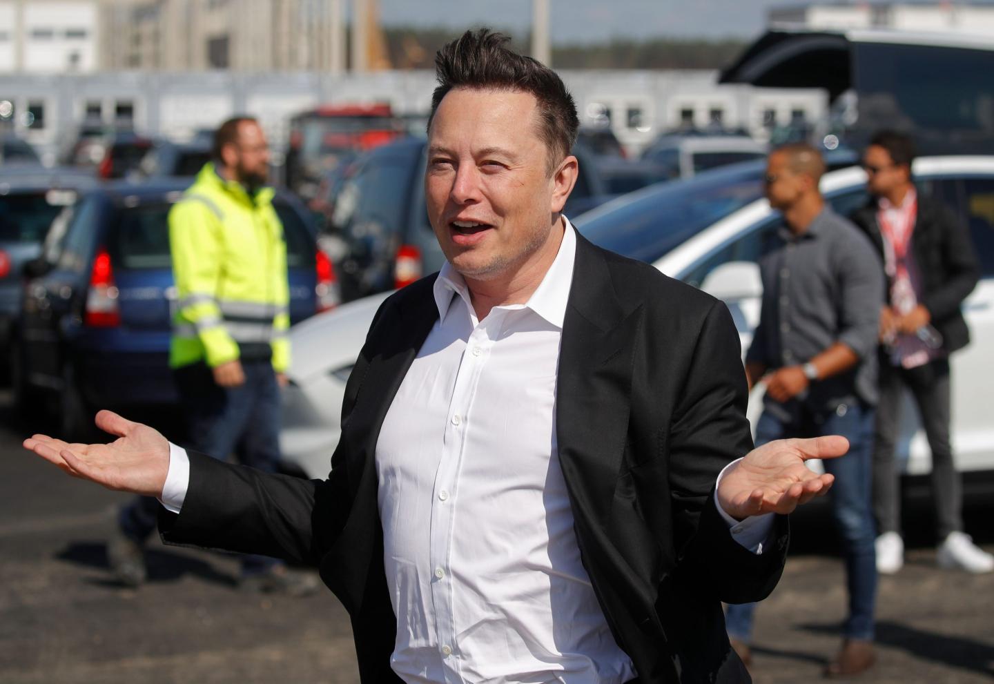 Elon Musk shrugs