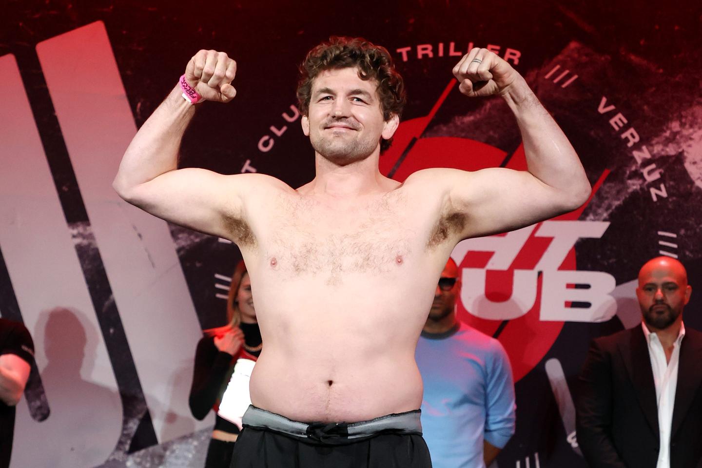 Ben Askren flexes