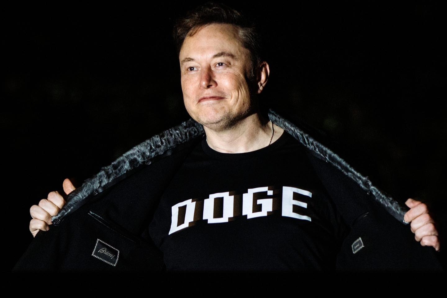 White House Senior Advisor Elon Musk walks to the White House after landing in Marine One on the South Lawn with U.S. President Donald Trump (not pictured) on March 9, 2025