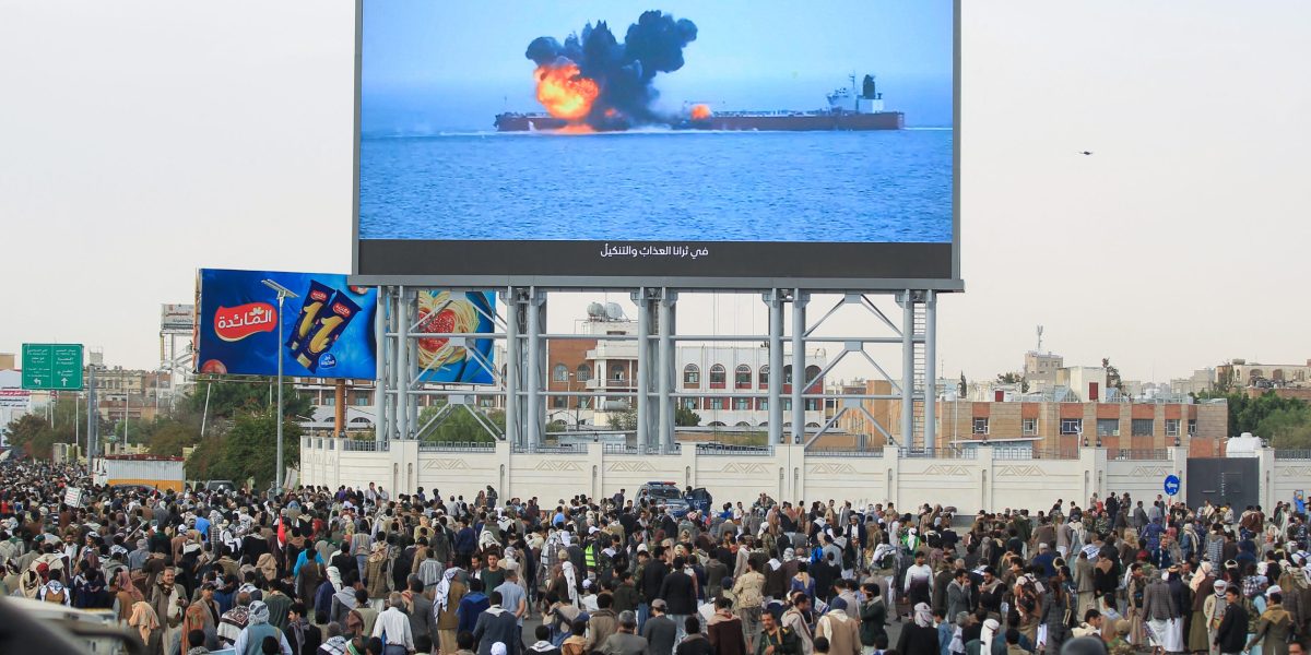 Crew abandons Greek-owned cargo ship attacked in the Red Sea after it starts to take on water