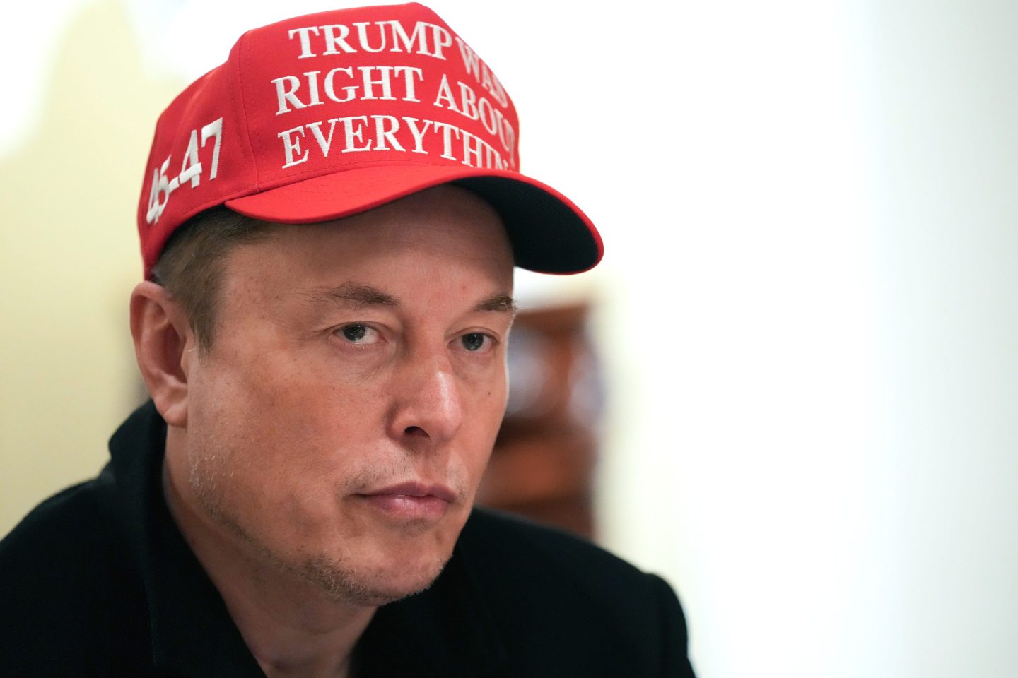 Former White House Senior Advisor, Tesla and SpaceX CEO Elon Musk attends a cabinet meeting held by U.S. President Donald Trump at the White House on March 24, 2025 in Washington, DC.
