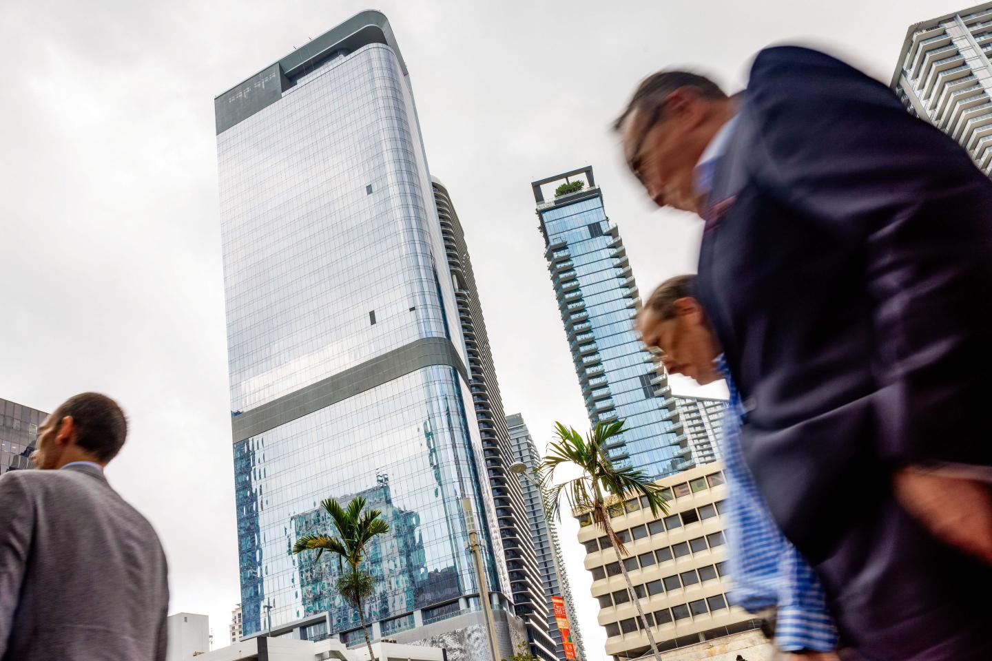 Brickell Plaza in Miami, Florida