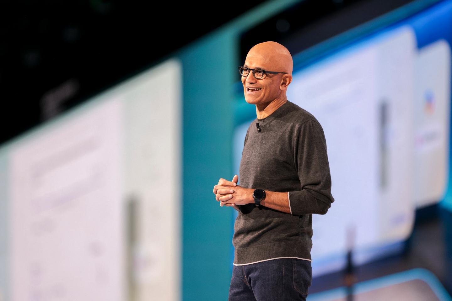 Microsoft CEO Satya Nadella in Seattle on May 19, 2025. (Photo: Jason Redmond/AFP/Getty Images)
