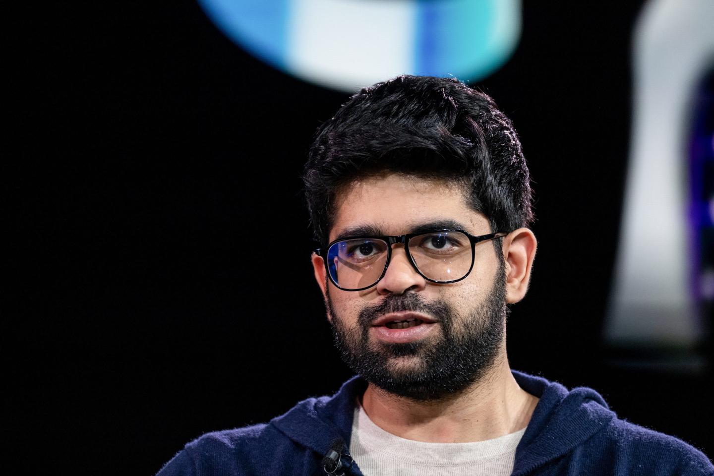 Aravind Srinivas wearing glasses