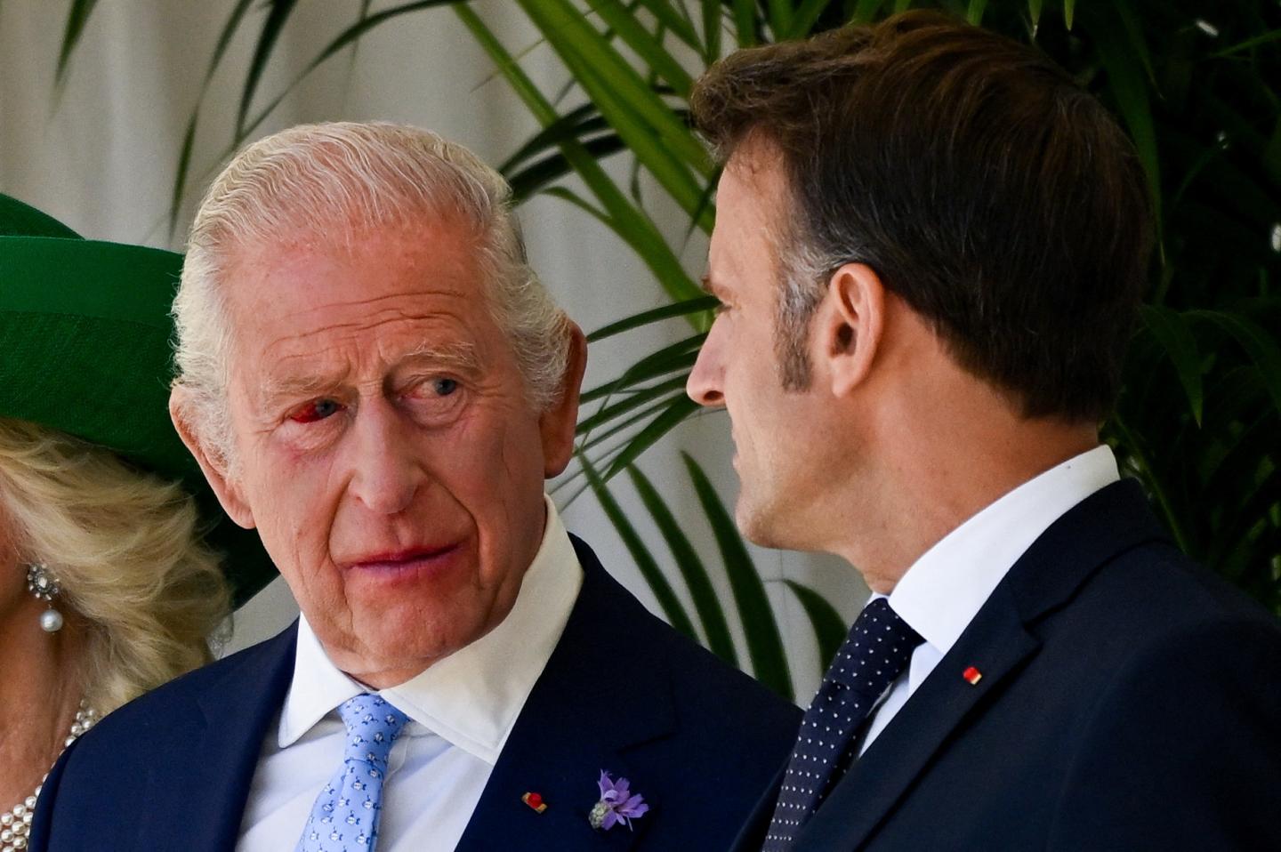 King Charles and Macron