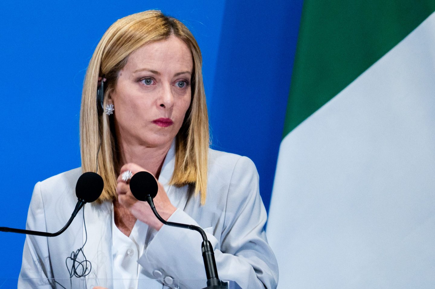 Italian Prime Minister Giorgia Meloni.
