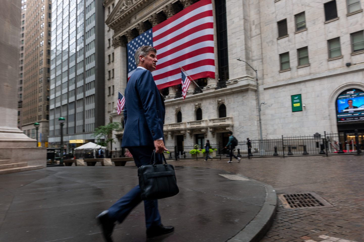 Stocks were lower Monday as President Donald Trump once again ratcheted up trade tensions.