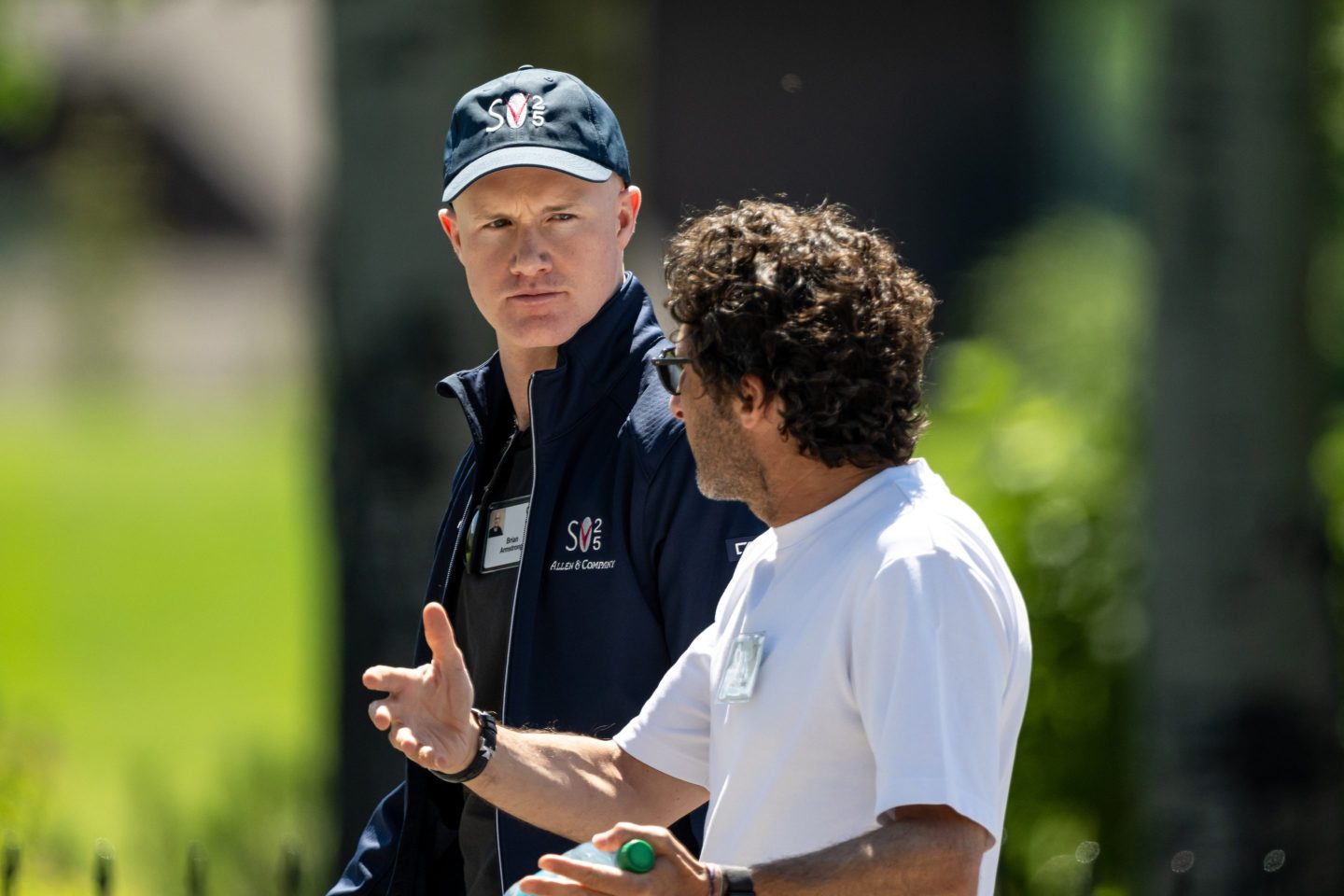Brian Armstrong, CEO of Coinbase, during a July tech conference in Idaho.
