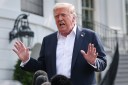 Photo: WASHINGTON, DC - JULY 11: U.S. President Donald Trump answers questions while departing the White House on July 11, 2025 in Washington, DC. Trump is scheduled to travel to Central Texas today to meet with first responders and local elected officials involved with the recovery process from last week's flash flooding event that has claimed more than 120 lives. Photo by Win McNamee/Getty Images