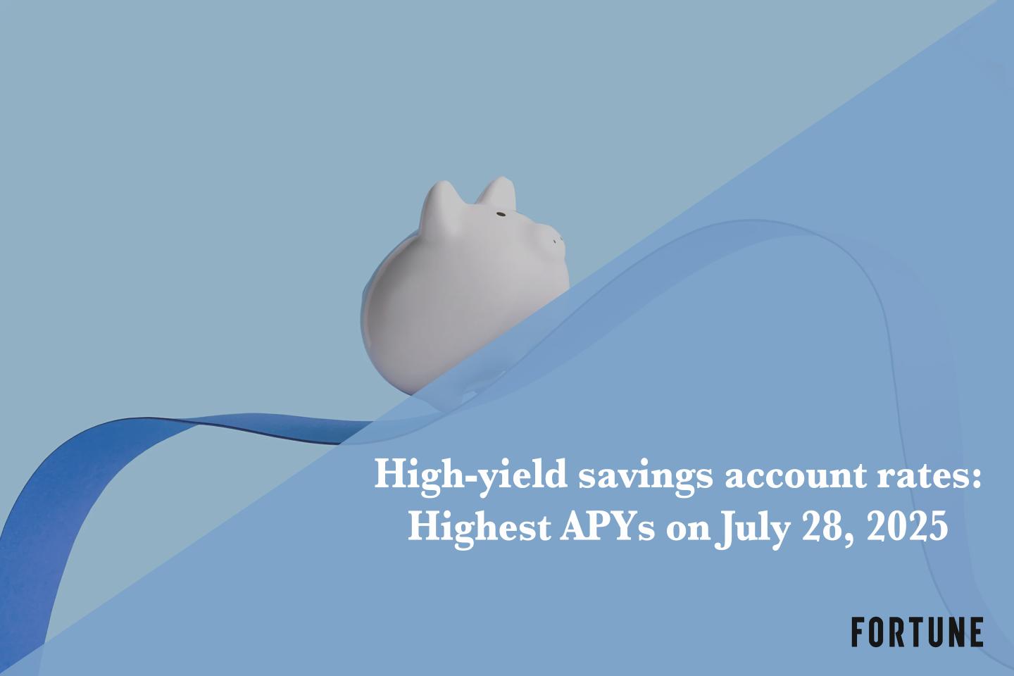 You can earn up to 5.00% APY in a high-yield savings account on July 28, 2025