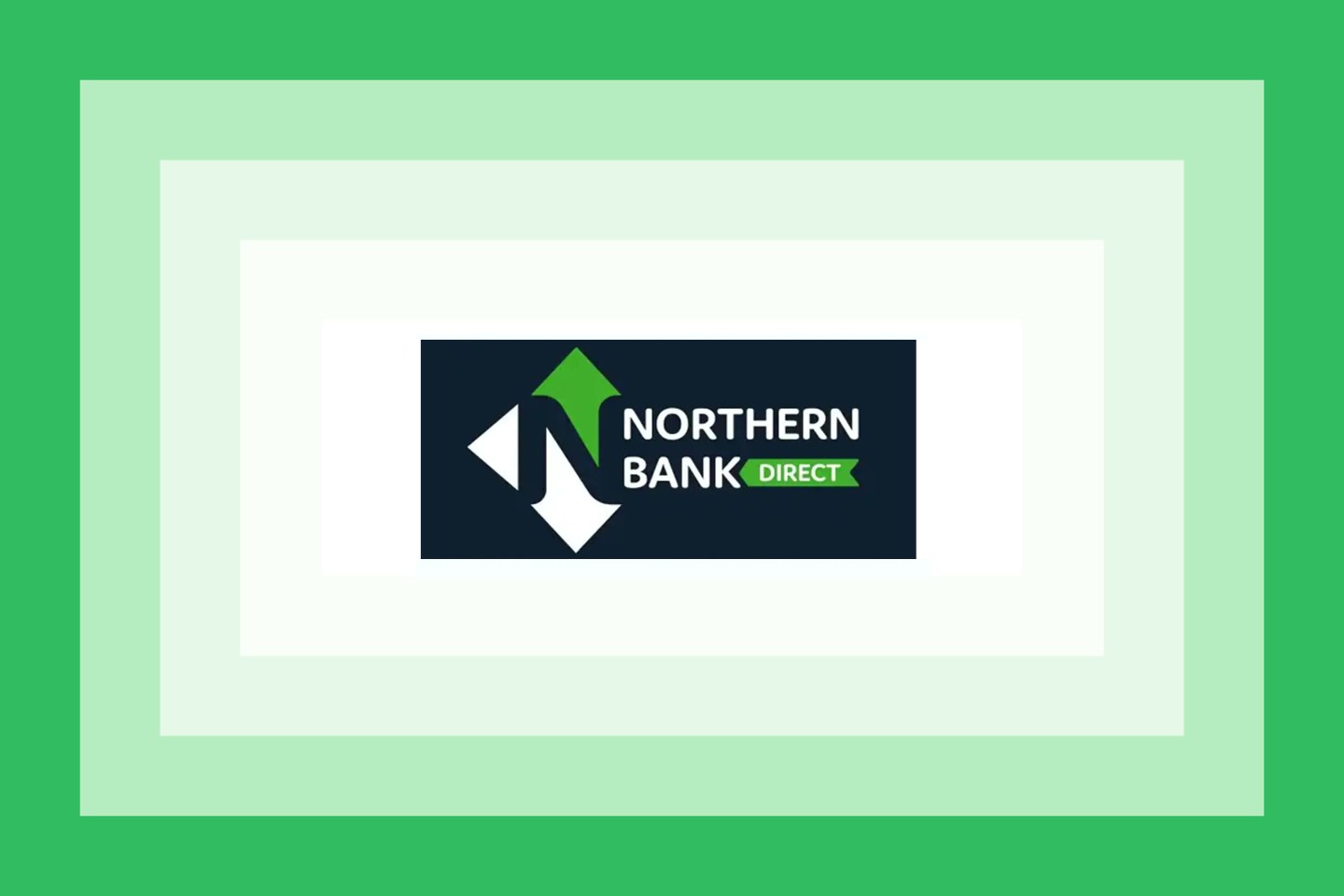 The Northern Bank Direct logo on a green layered background.