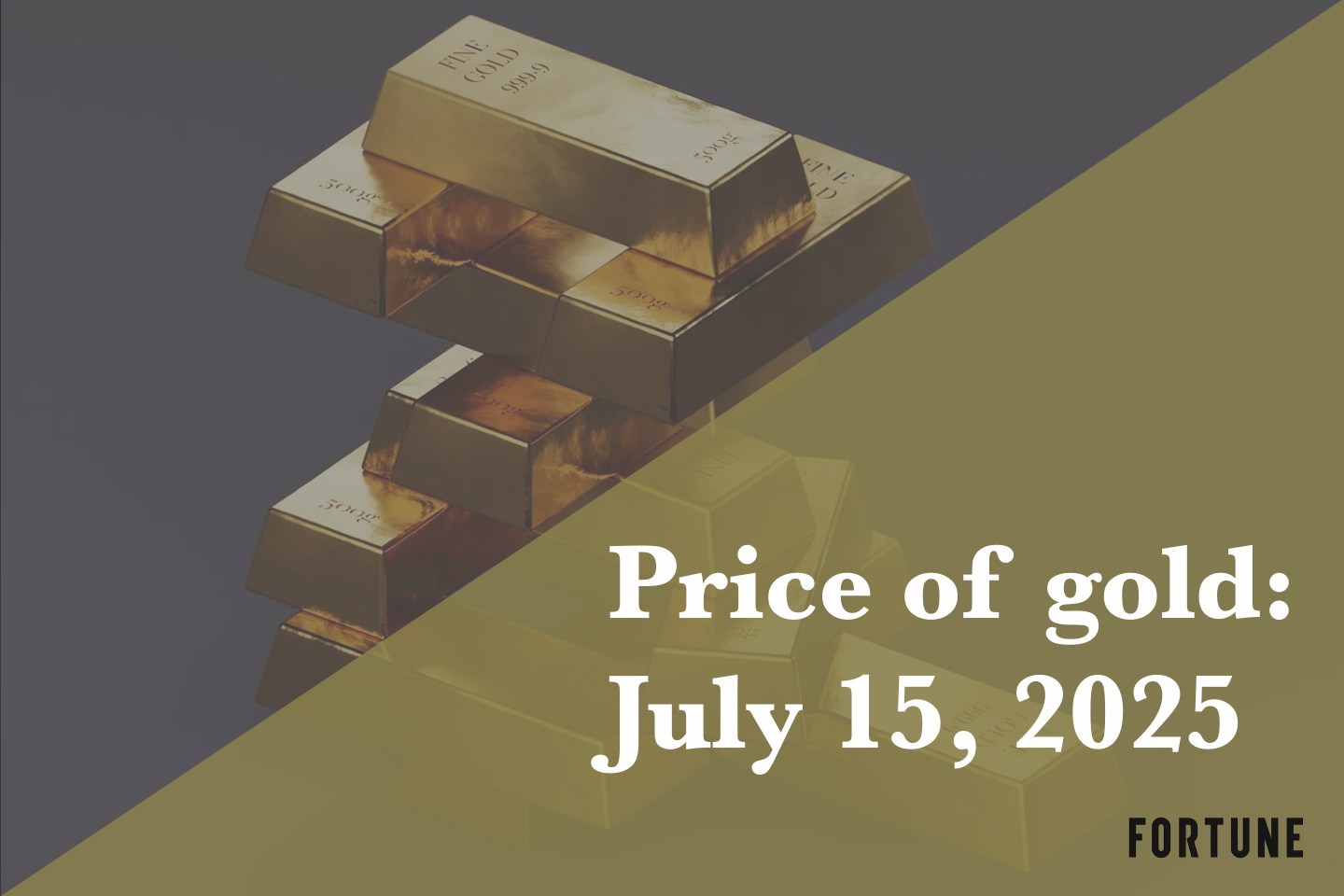 A stack of gold bars.