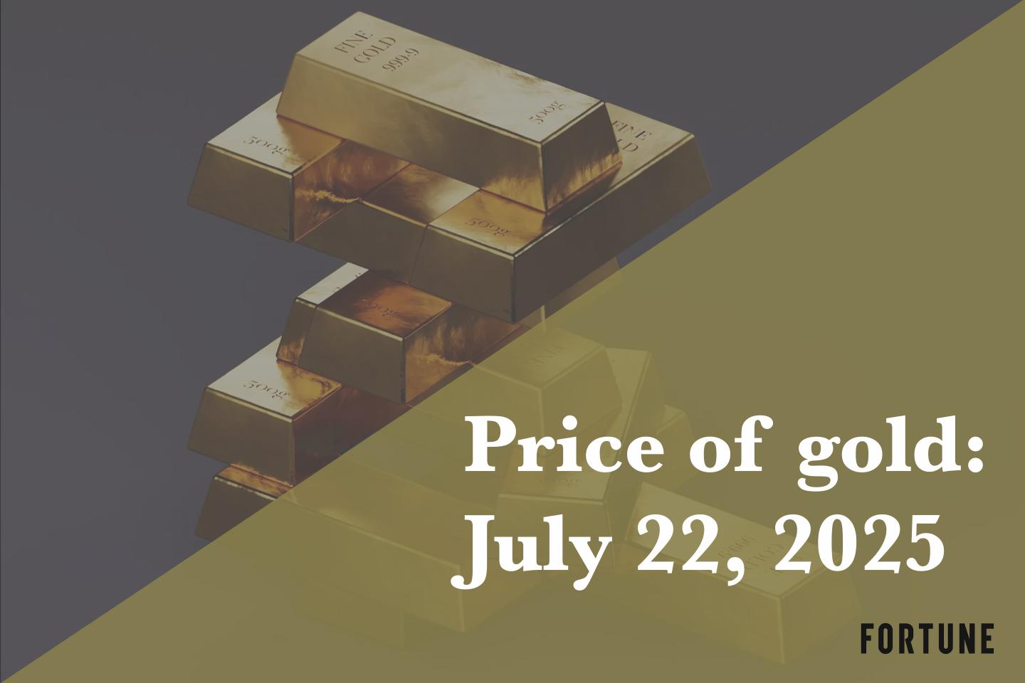 A stack of gold bars.