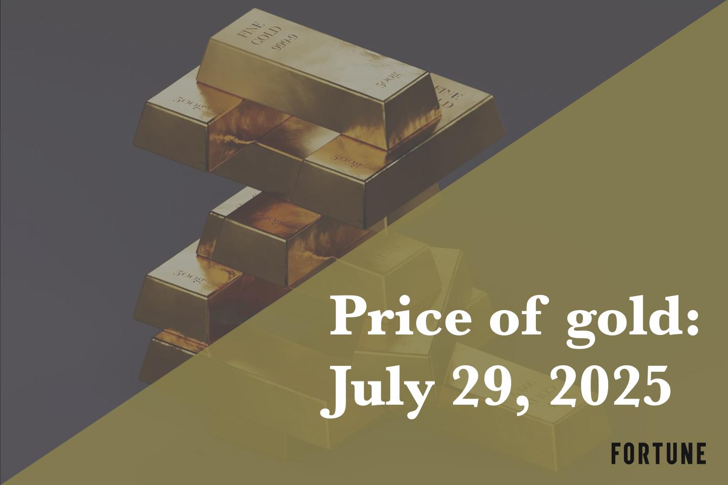 A stack of gold bars.