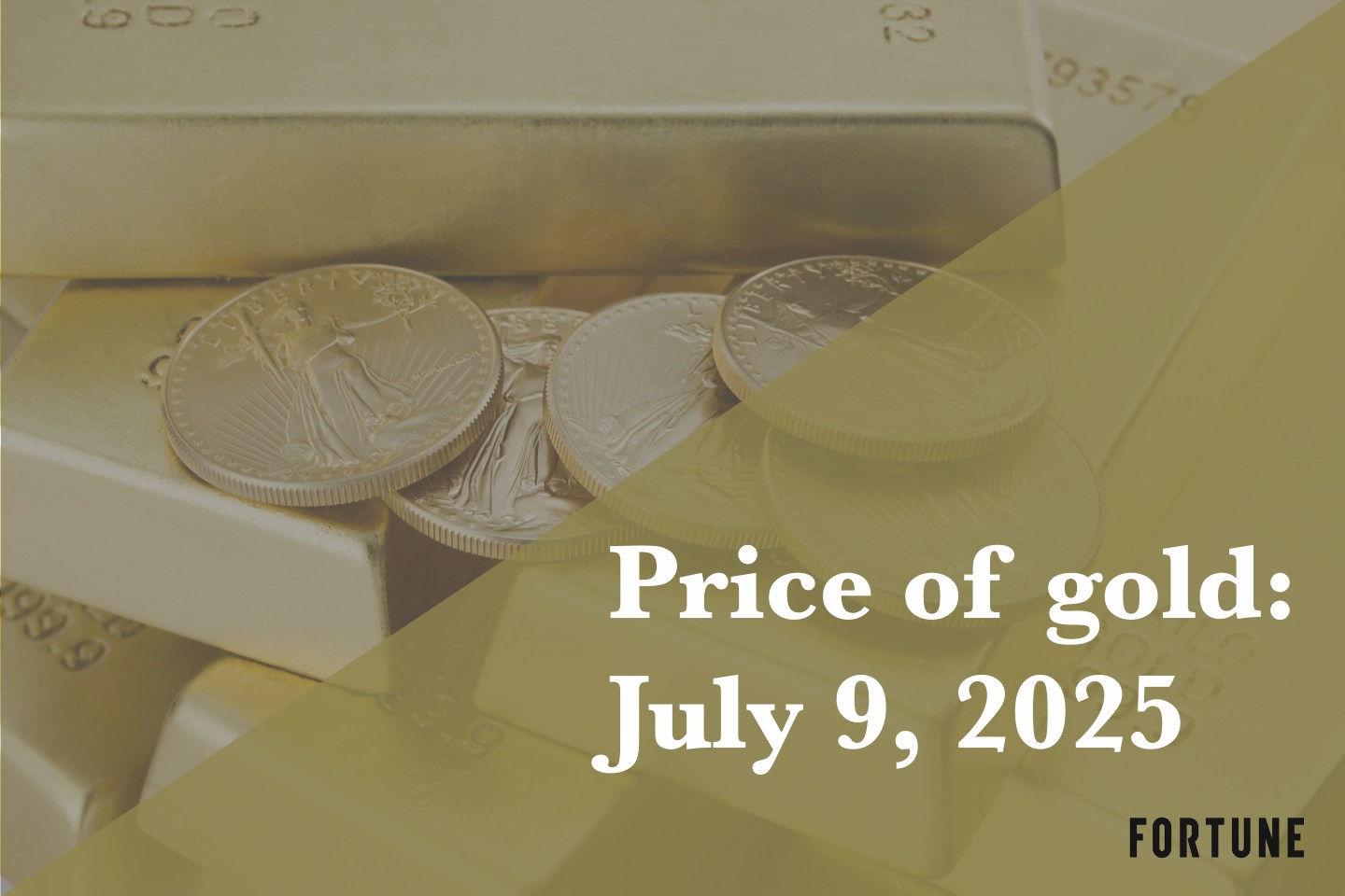 A pile of gold coins and bars.