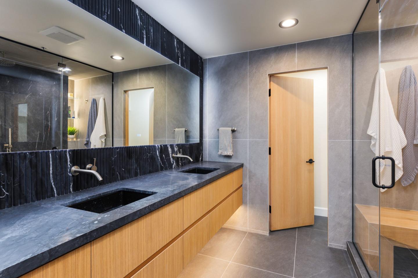 A renovated bathroom completed by Realm, a renovations marketplace. The company is is responsible for about $200 million worth of projects each year.