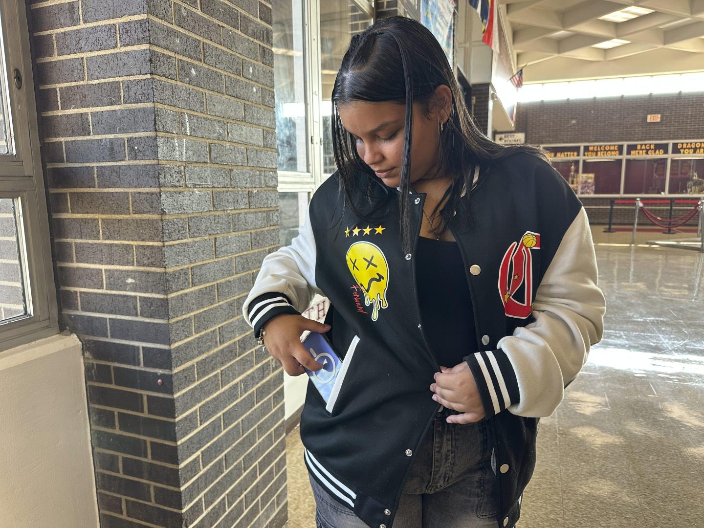 Students on phones