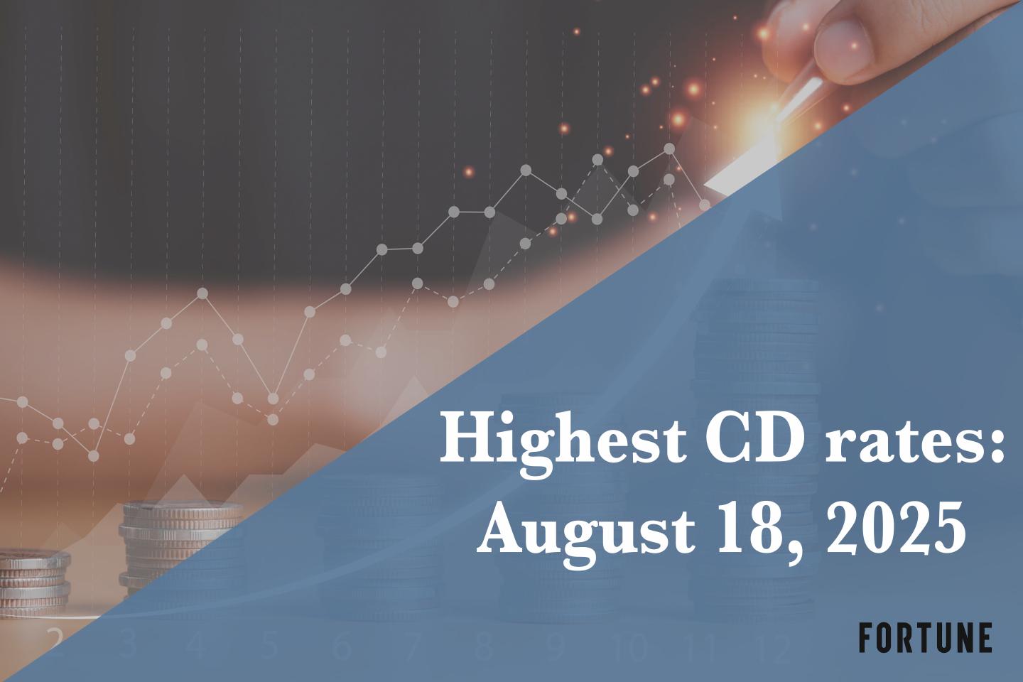 Earn up to 4.45% APY. Here are the best CD rates on Aug. 18, 2025