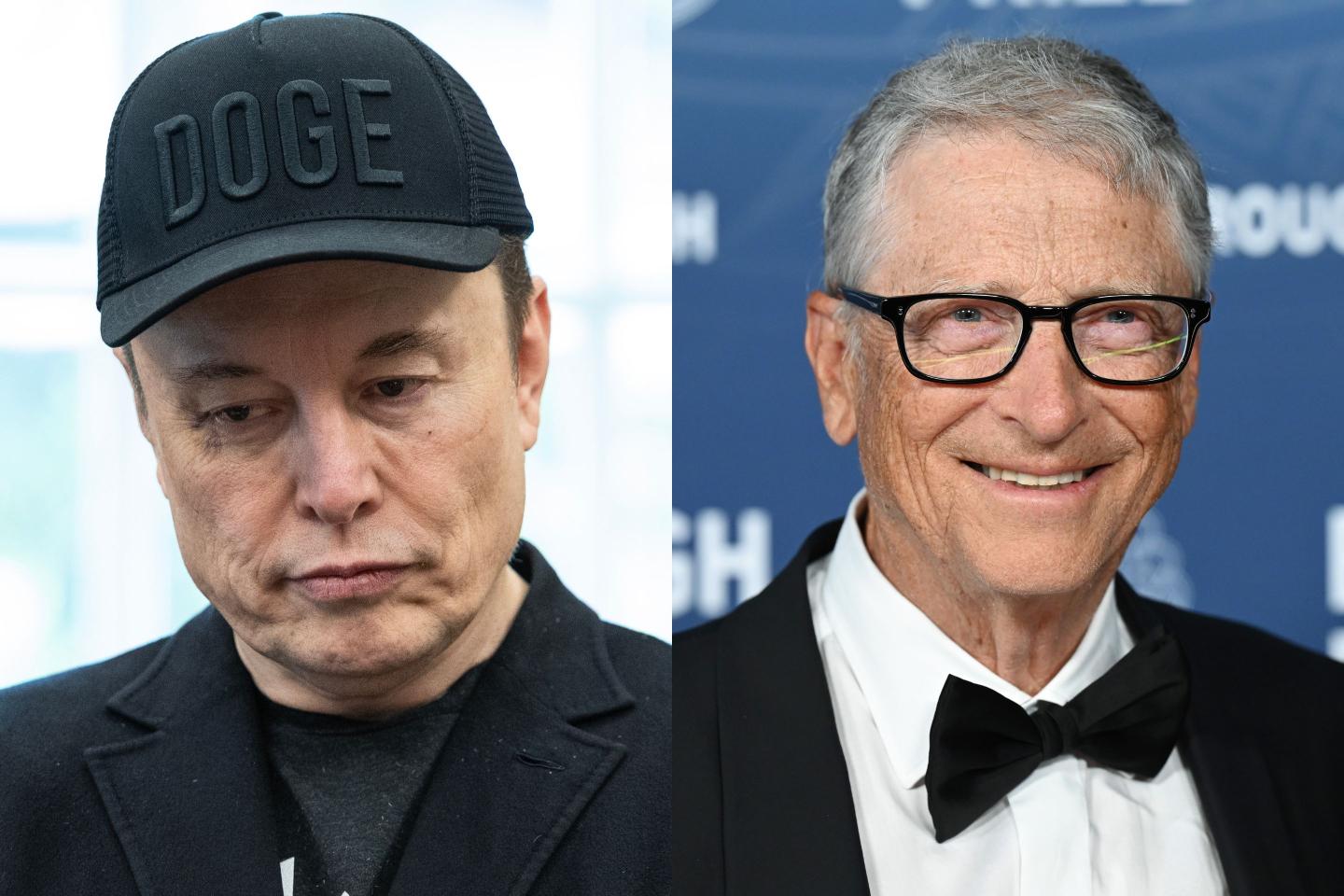 The only person whose net worth has dropped anywhere near as much as Elon Musk’s is Bill Gates’—and he’s giving it away