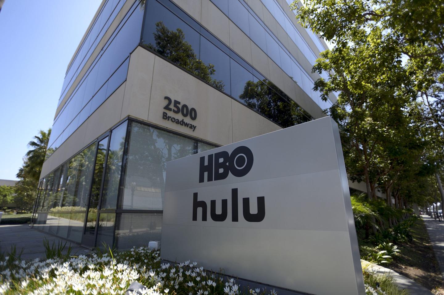 Exterior view of Hulu’s offices in Santa Monica