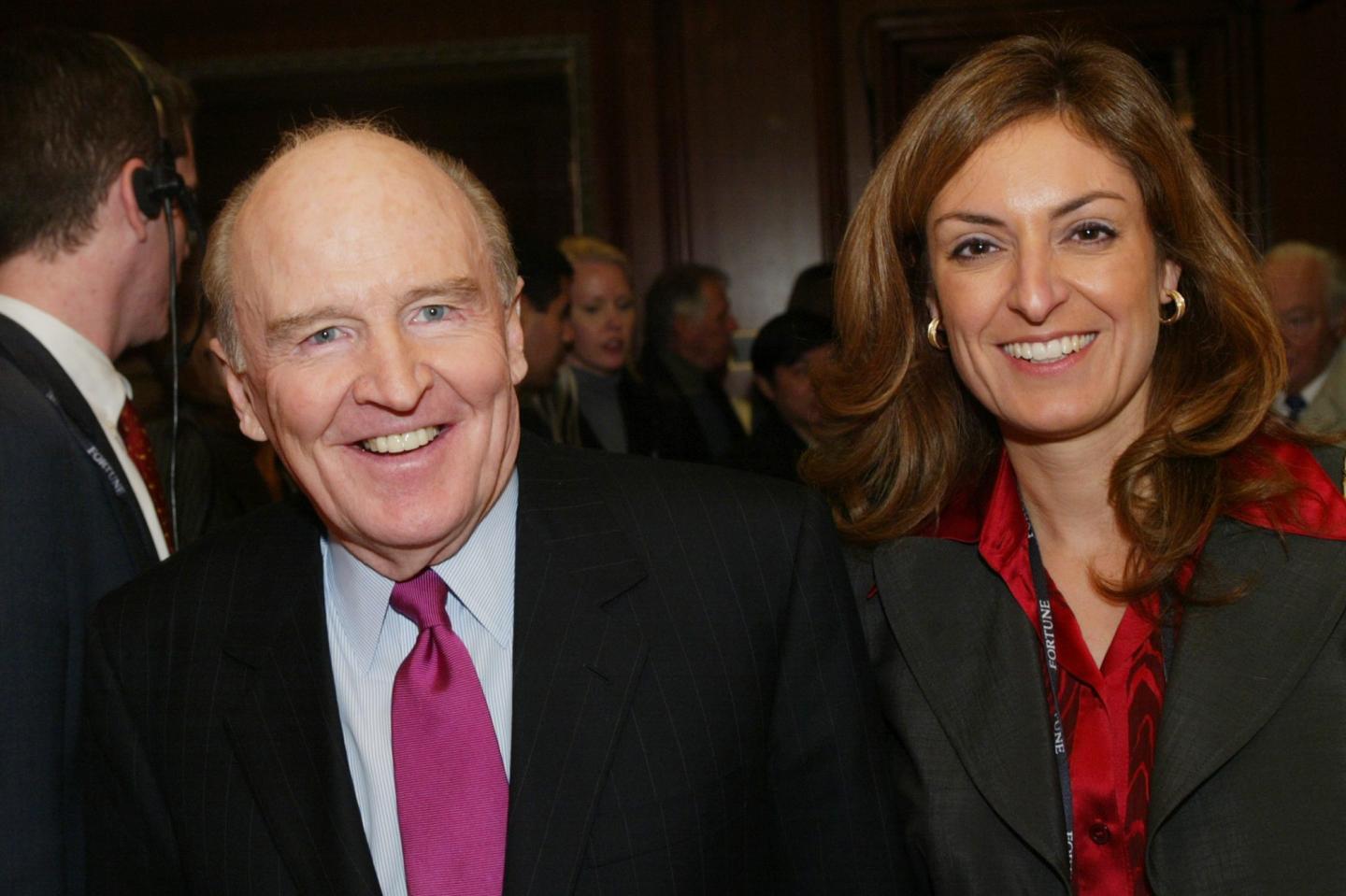 A man on the left with woman on the right