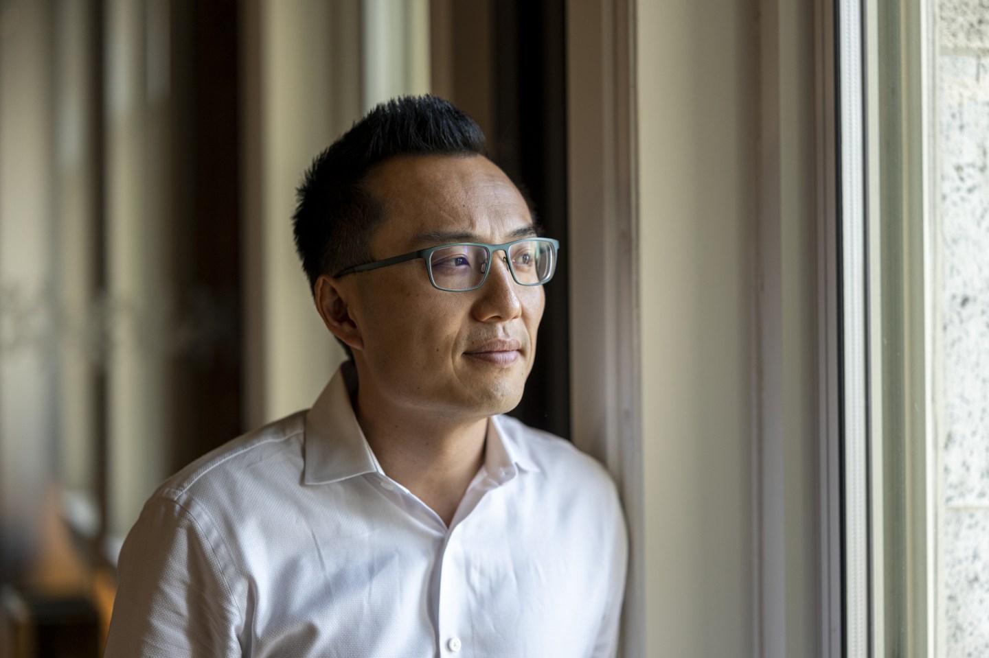 DoorDash CEO Tony Xu in San Francisco, California on Oct. 7, 2022. (Photo: David Paul Morris/Bloomberg/Getty Images)