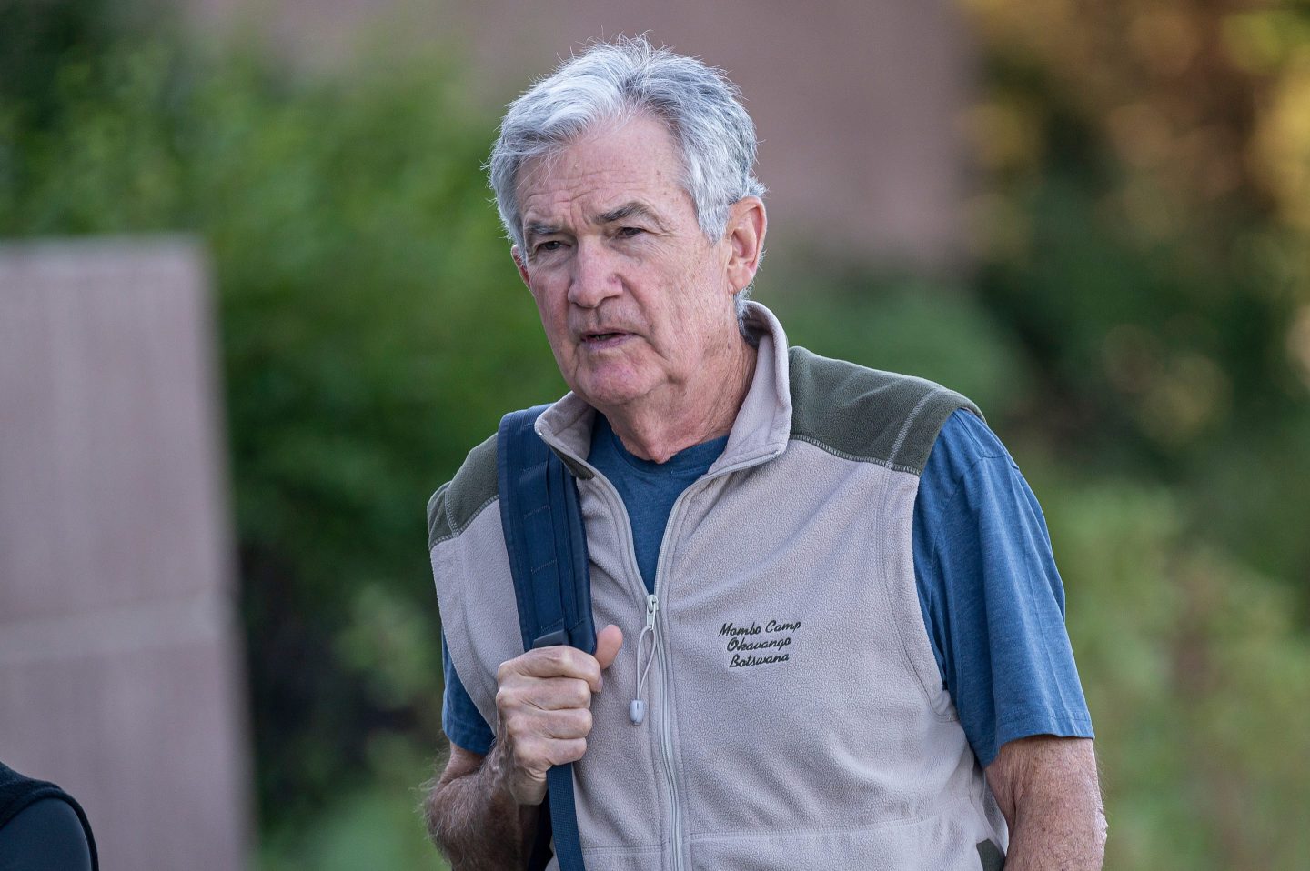 Jerome Powell, chairman of the U.S. Federal Reserve, at the Jackson Hole economic symposium in Moran, Wyo., on Aug. 24, 2023.