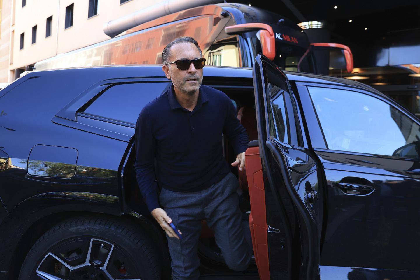 Gerry Cardinale stepping out of a car