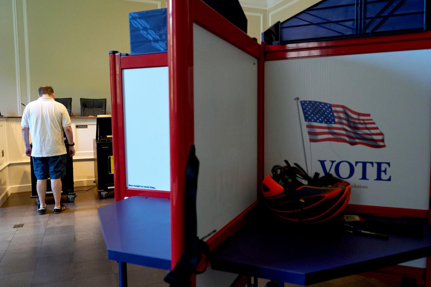 Voters cast ballots