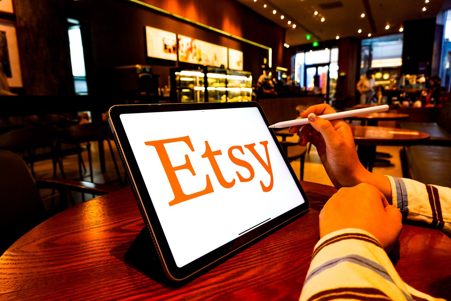 Etsy shares are down following tariff headwinds.