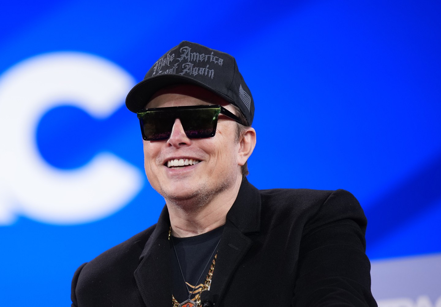 Tesla, SpaceX, and xAI CEO Elon Musk at the Conservative Political Action Conference (CPAC) on February 20, 2025 in Oxon Hill, Maryland. (Photo: Andrew Harnik/Getty Images)