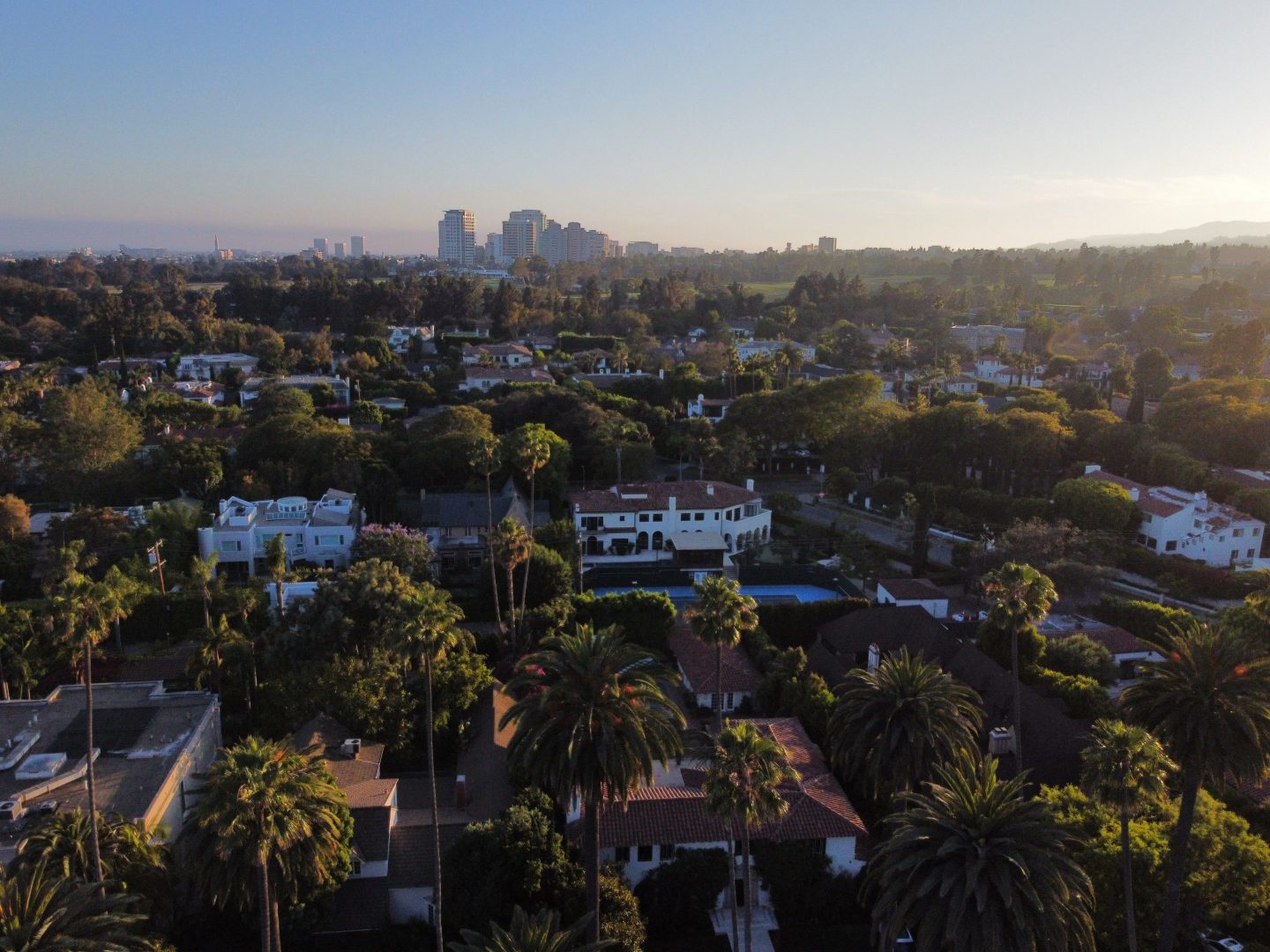 Beverly Hills neighborhood in Los Angeles.