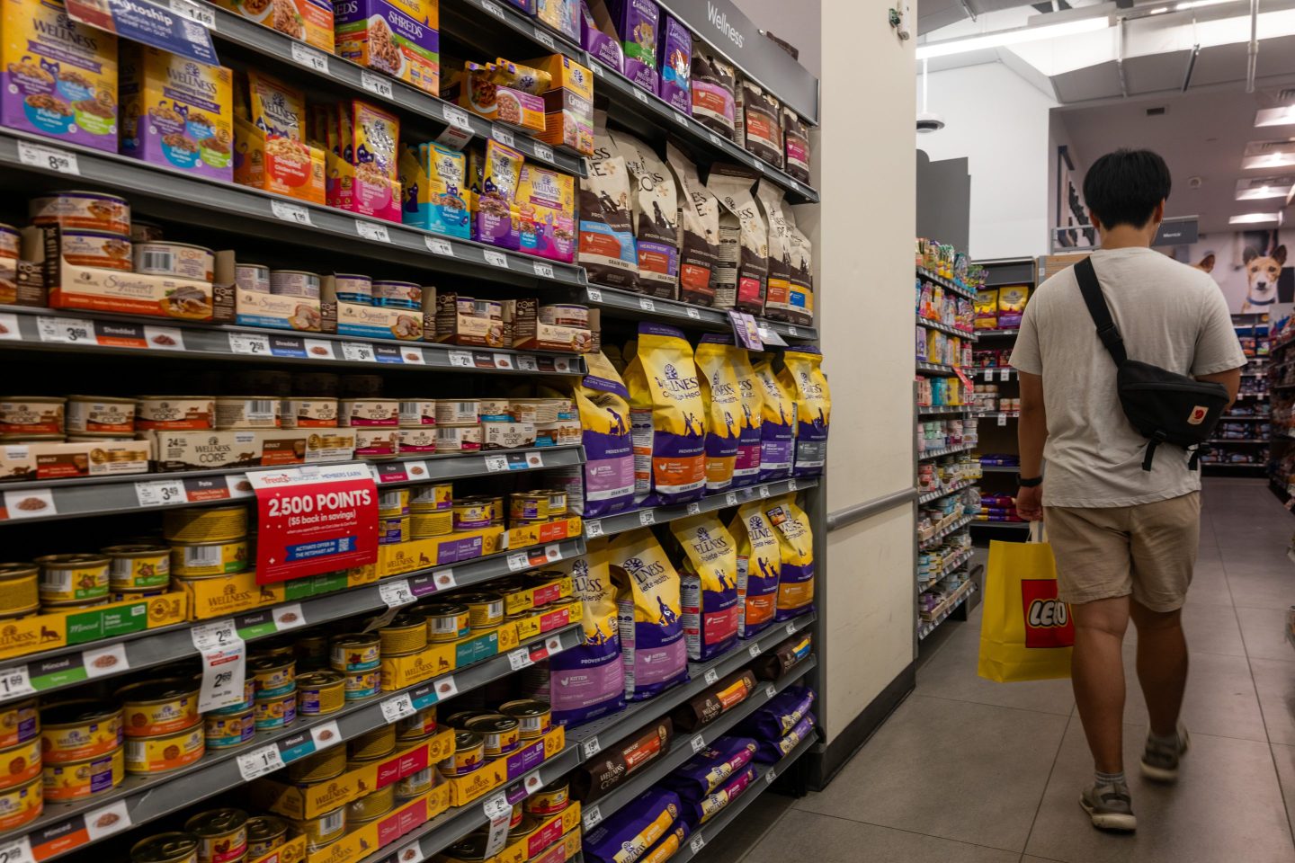 A pet supplies retail store in Manhattan on August 12.