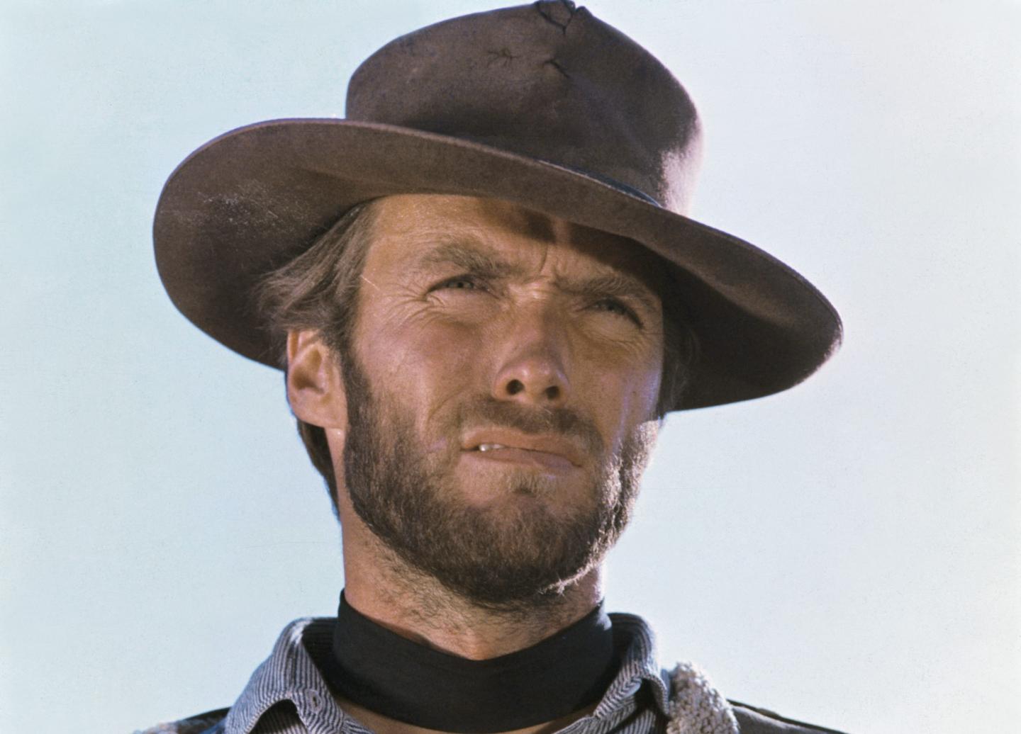 Photo: American actor Clint Eastwood on the set of The Good, The Bad and The Ugly (Il buono, il brutto, il cattivo), written and directed by Italian Sergio Leone.